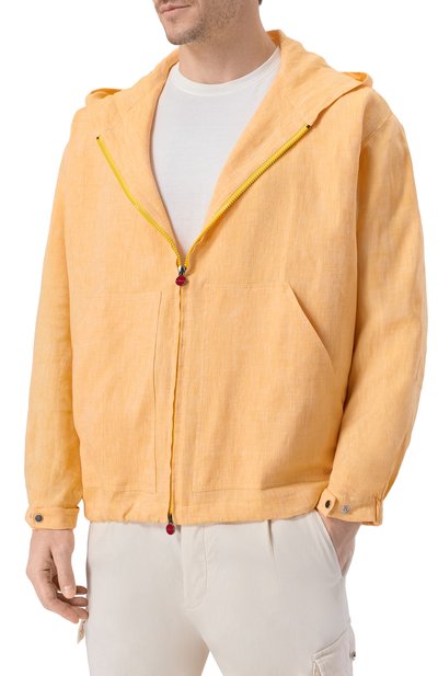 Льняная куртка-рубашка KITON, арт. UMC015H09613, фото 3