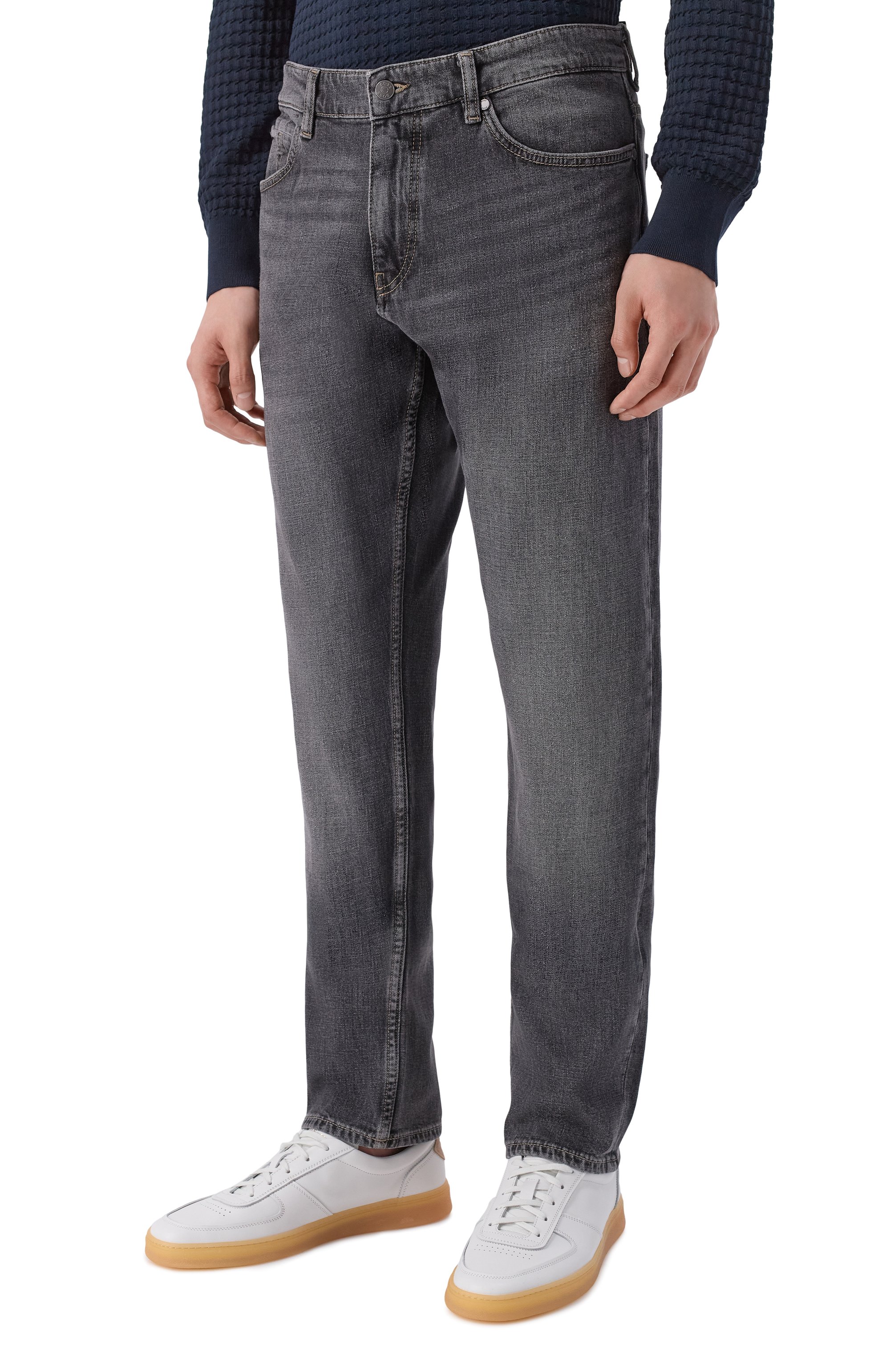 Джинсы delaware BOSS темно-серого цвета по цене 21700 руб., арт. 50557508, фото 3 Джинсы delaware BOSS, арт. 50557508, фото 3