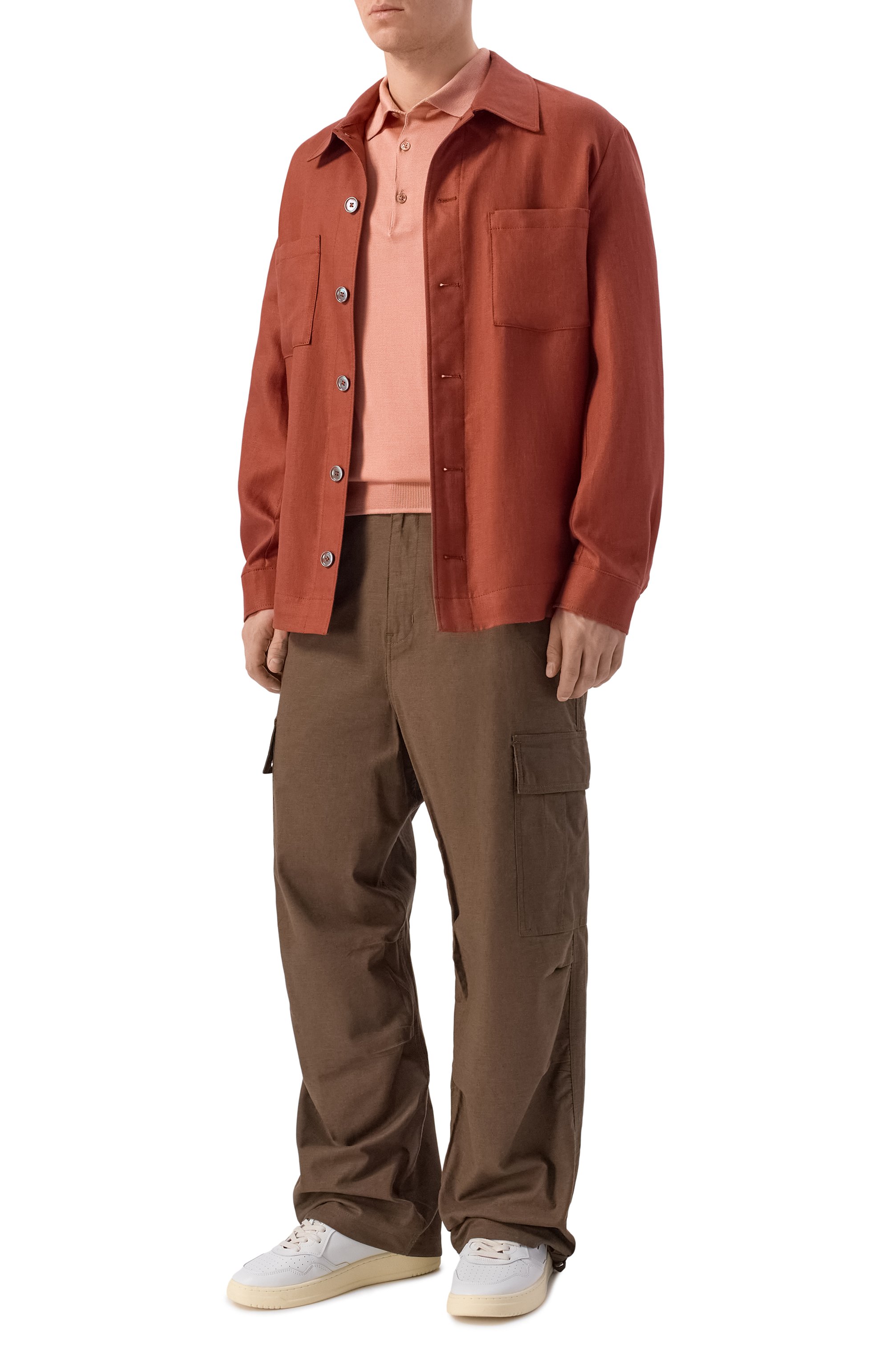 Шелковое поло BOSS CAMEL, арт. 50560503, фото 2