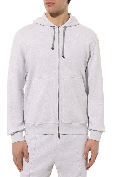 Хлопковая толстовка BRUNELLO CUCINELLI, арт. M0T359069G, фото 3