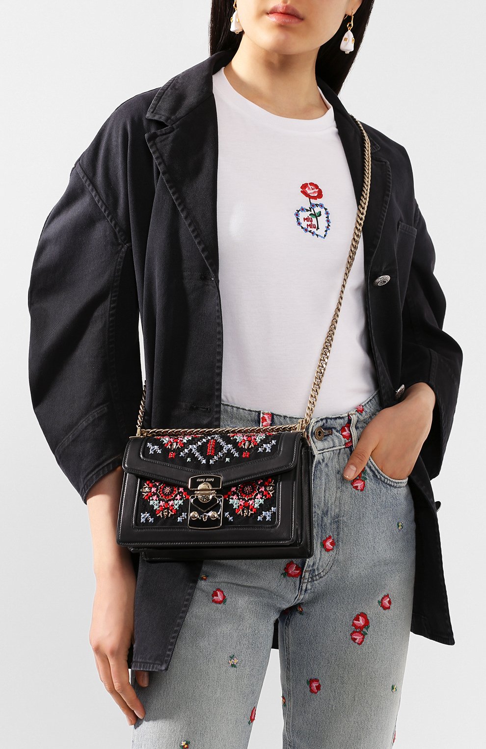 Сумка MIU MIU, арт. 5BD083-2C9A-F0002-ORE, фото 2