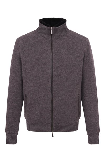 Кардиган с подкладкой из бобра ANDREA CAMPAGNA, арт. WU26WS510-09C-FWSPC1, фото 1