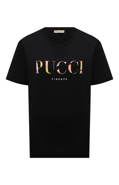 Женская хлопковая футболка EMILIO PUCCI, арт. 1ETP73/1E987
