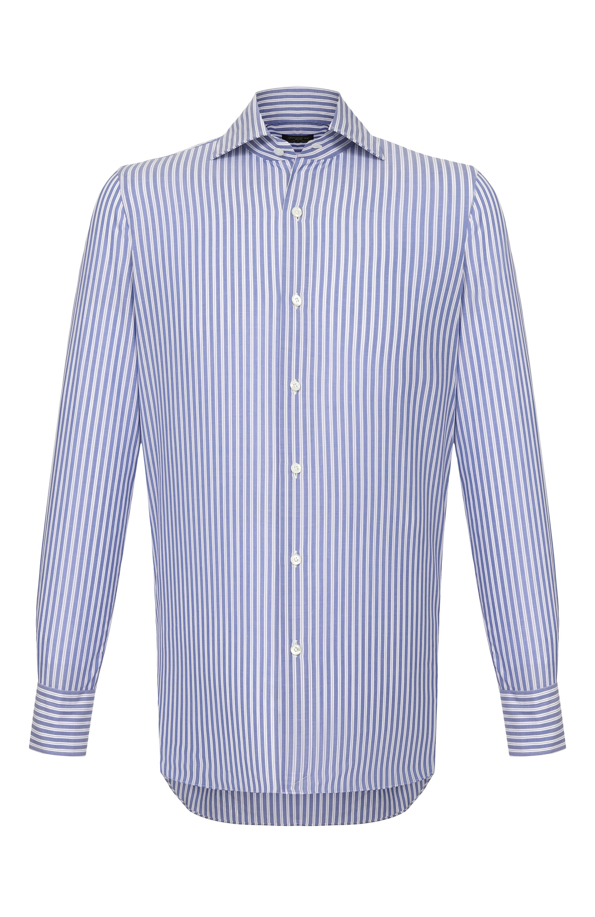 Хлопковая сорочка FINAMORE 1925 синего цвета по цене 46050 руб., арт. NAP0LI 1 EDUARD0 Z L/C0728, фото 1 Хлопковая сорочка FINAMORE 1925, арт. NAP0LI 1 EDUARD0 Z L/C0728, фото 1