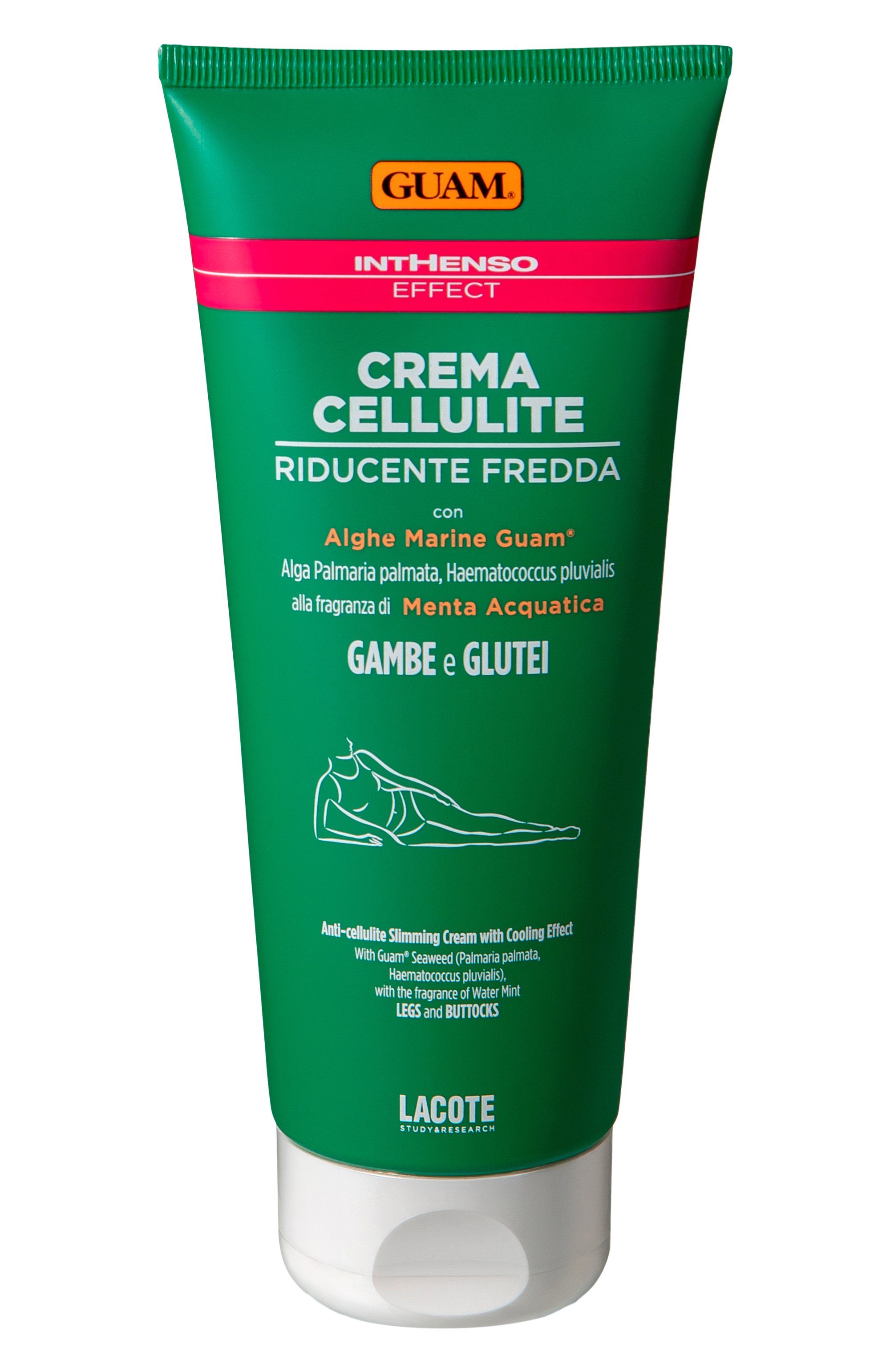 Антицеллюлитный крем с охлаждающим эффектом intenso (200ml) GUAM бесцветного цвета по цене 6250 руб., арт. 8025021223810, фото 1 Антицеллюлитный крем с охлаждающим эффектом intenso (200ml) GUAM, арт. 8025021223810, фото 1