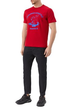 Мужские хлопковые брюки DSQUARED2 черного цвета, арт. S74KB0996/S39021 | Фото 2 (Драгоценные камни: Проставлено; Длина (брюки, джинсы): Стандартные; Материал сплава: Проставлено; Стили: Кэжуэл; Случай: Повседневный; Силуэт М (брюки): Чиносы; Материал внешний: Хлопок)
