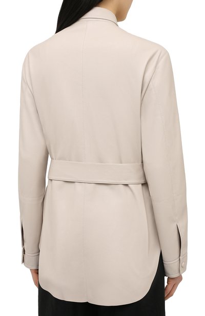 Рубашка из экокожи NANUSHKA, арт. ARTHA_CREME_VEGAN LEATHER, фото 4
