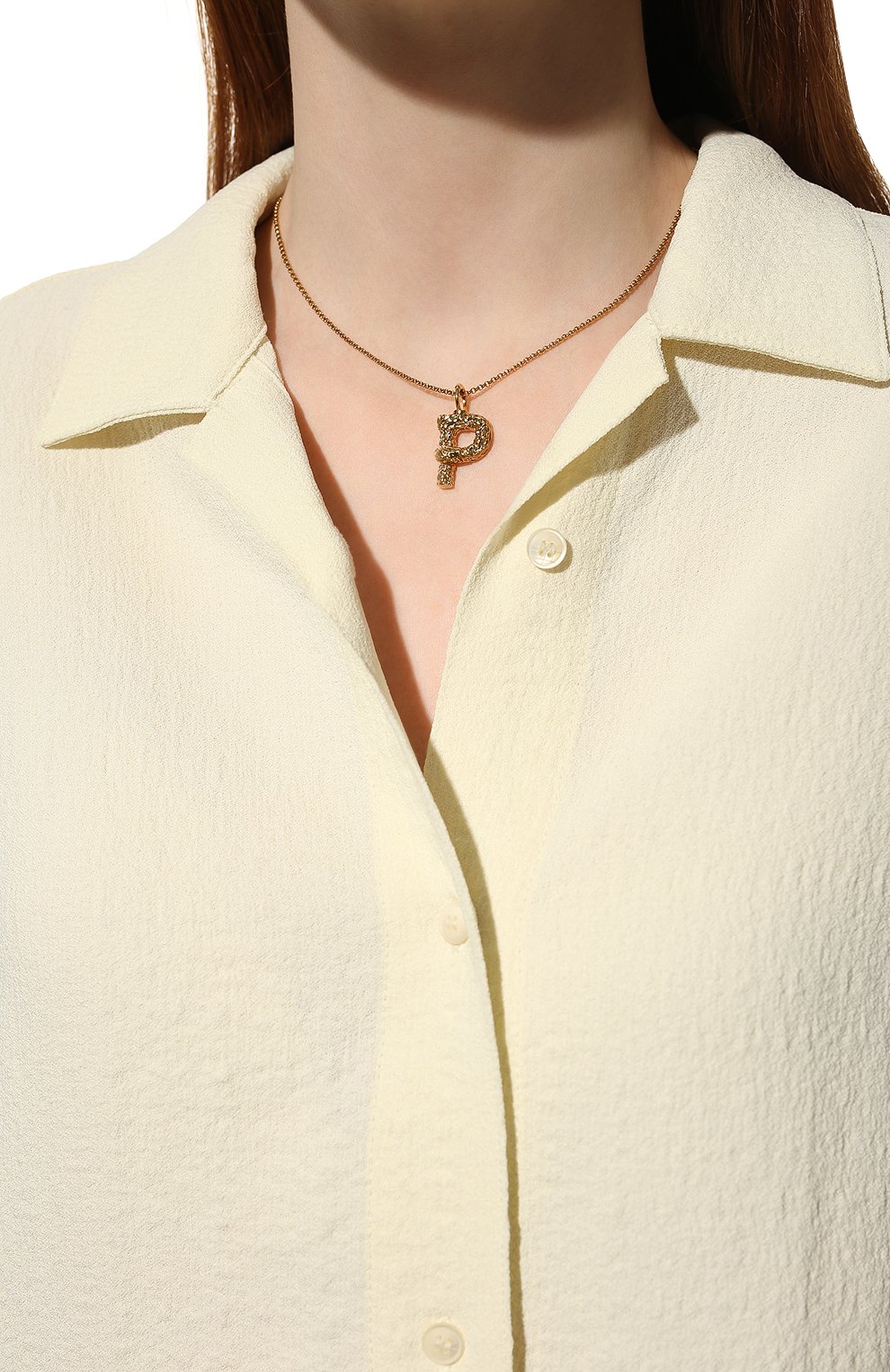 Подвеска на цепочке alphabet p CHLOÉ, арт. CHC20SF02PCB7, фото 2