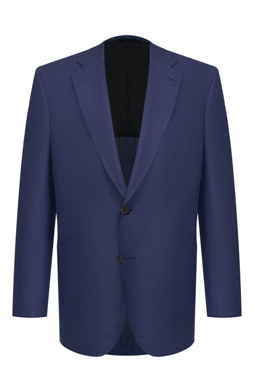 Пиджак из кашемира и шелка Stefano Ricci S1RM4322T0/C168HA Синий S1RM4322T0/C168HA