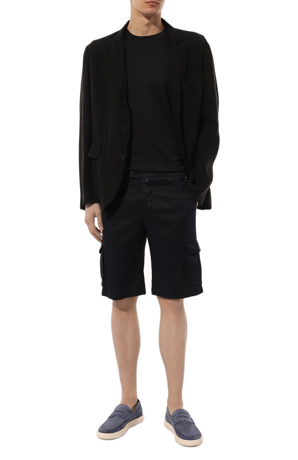 Шорты изо льна и хлопка KITON, арт. UFPPBK0604D, фото 2