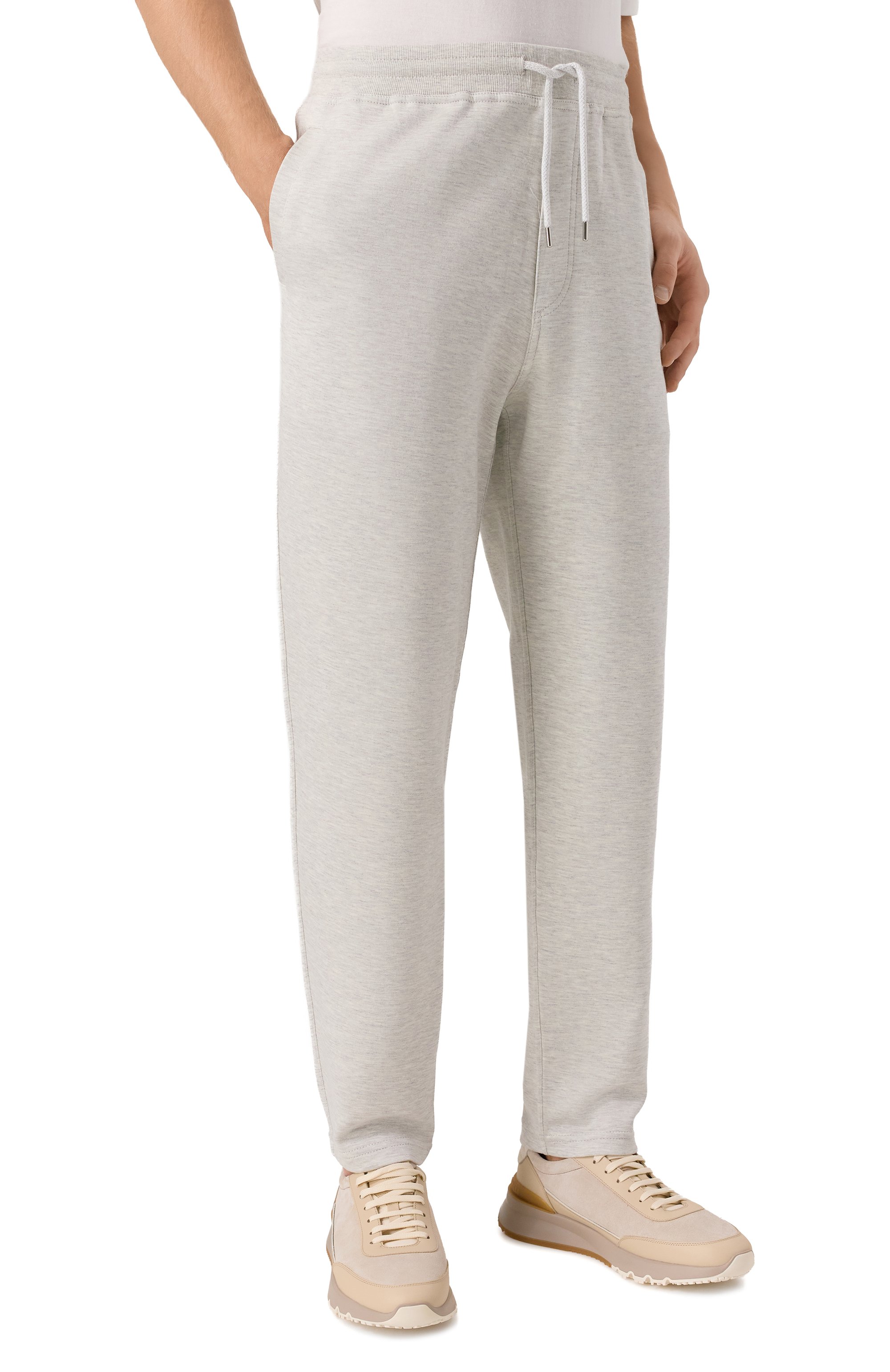 Брюки из х�лопка и кашемира BRUNELLO CUCINELLI, арт. MM8313243G, фото 3