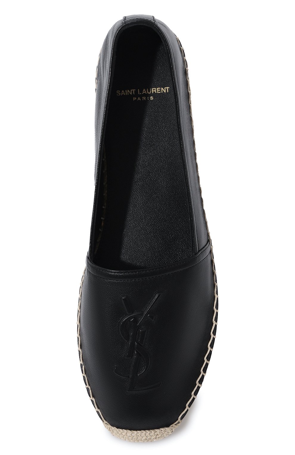 Кожаные эспадрильи espadrille SAINT LAURENT, арт. 458573/AAALP, фото 6