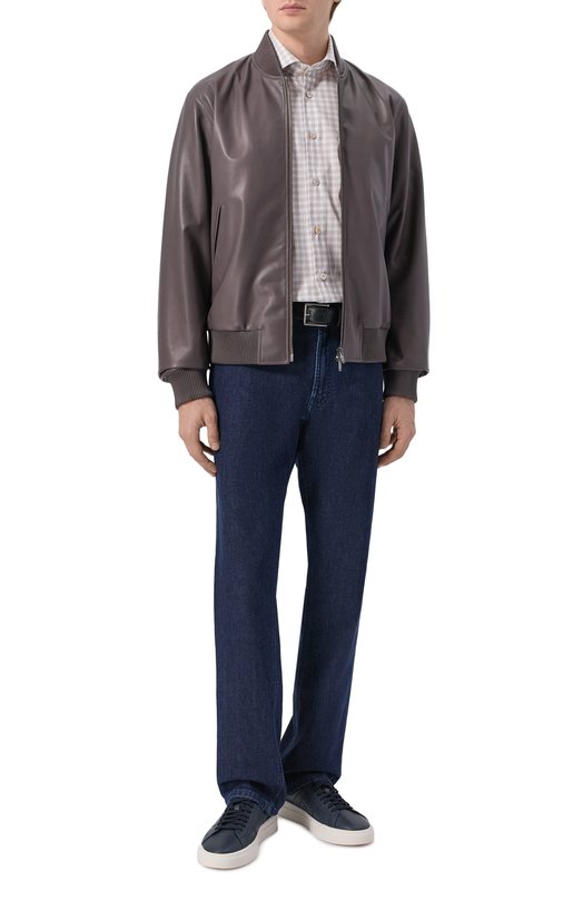 Кожаный бомбер MVST M25.1PM.0009/CREAM NAPA_001 Коричневый  M25.1PM.0009/CREAM NAPA_001 Фото 2