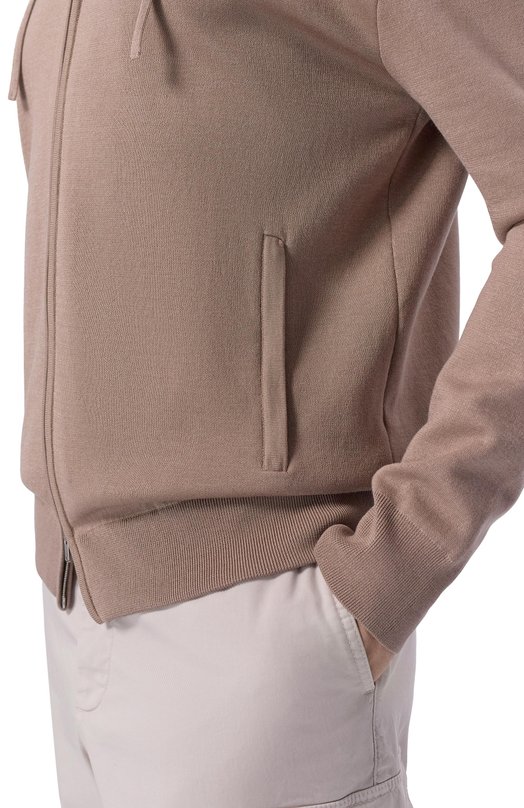 Кардиган из хлопка и шелка MVST M26.CSM.K420/M0142-C0TT0N/SILK Бежевый  M26.CSM.K420/M0142-C0TT0N/SILK Фото 5