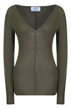 Шерстяной пуловер PRADA, арт. P24U0D-1KV2-F0161-192, фото 1