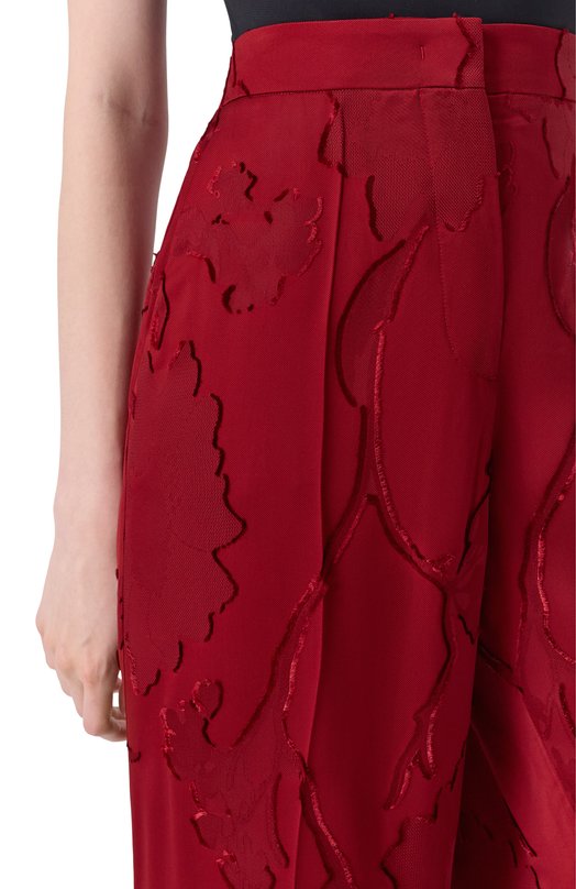 Брюки из вискозы Elie Saab P0131NP25/VI004 Красный  P0131NP25/VI004 Фото 5