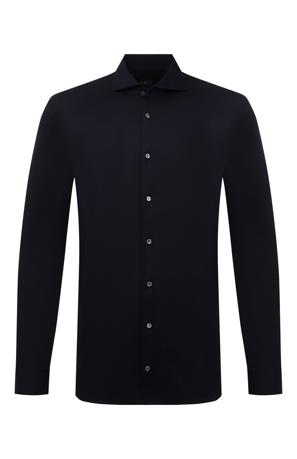 Хлопковая рубашка VAN LAACK темно-синего цвета по цене 29950 руб., арт. M-PER-LSF/180031, фото 1 Хлопковая рубашка VAN LAACK, арт. M-PER-LSF/180031, фото 1