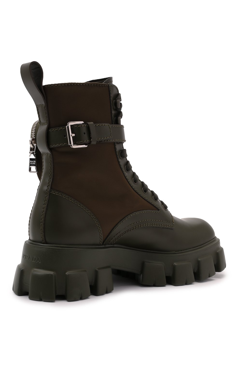 Комбинированные ботинки monolith PRADA, арт. 2UE007-3LFR-F0161-D002, фото 5