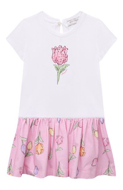 Хлопковое платье MONNALISA, арт. 31A904, фото 1