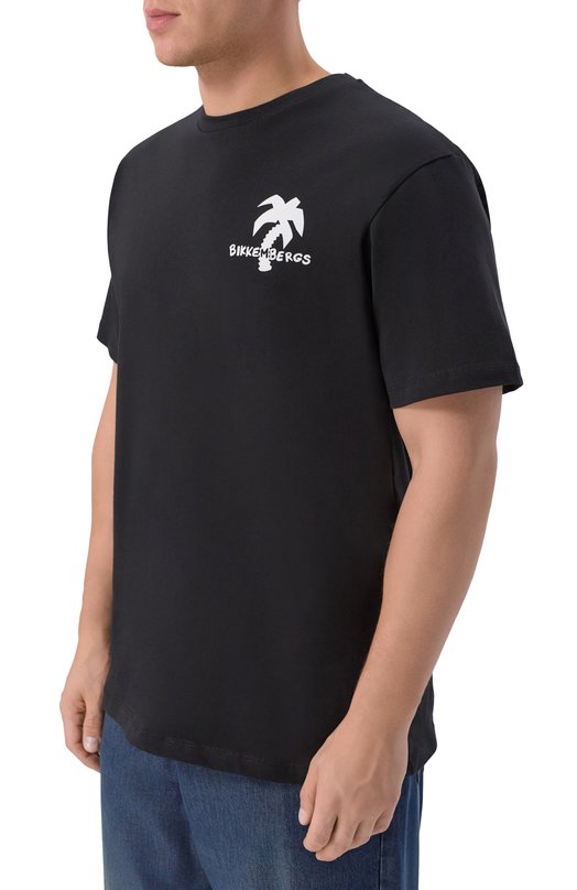 Хлопковая футболка Dirk Bikkembergs BMT1567 Чёрный  BMT1567 Фото 3