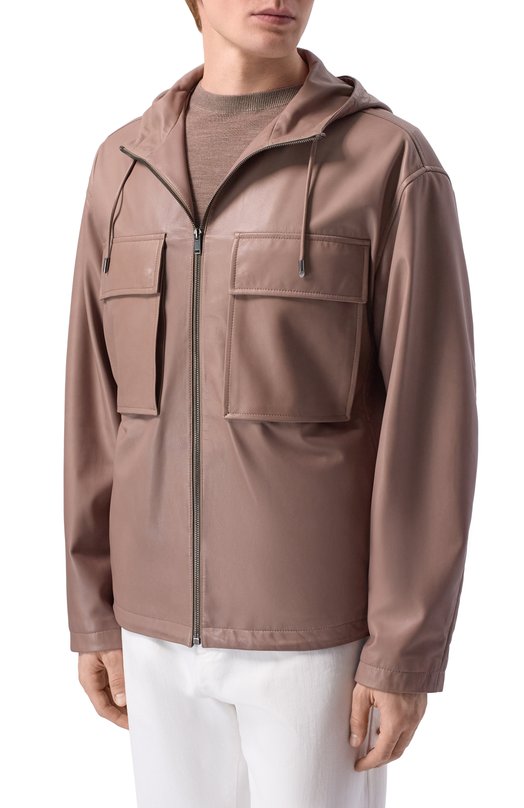 Кожаная куртка MVST M26.2PM.L011/L011 NAPPA CREAM Бежевый  M26.2PM.L011/L011 NAPPA CREAM Фото 3