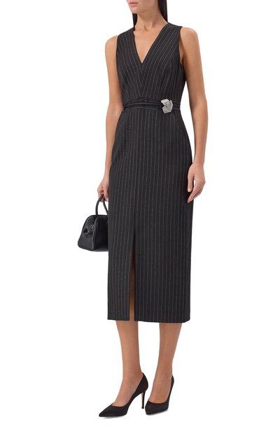 Платье HUGO черного цвета по цене 40950 руб., арт. 50547231, фото 2 Платье HUGO, арт. 50547231, фото 2