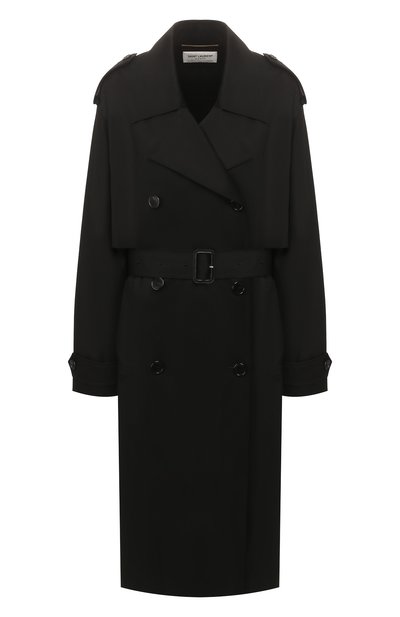 Женский хлопковый тренч SAINT LAURENT, арт. 613224/Y3A99