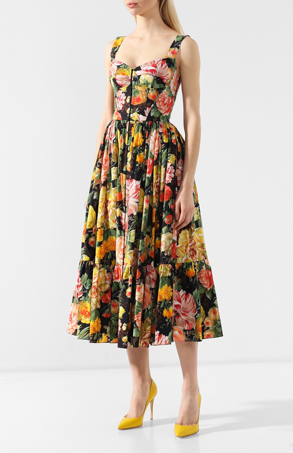 Хлопковое платье DOLCE & GABBANA, арт. F6C7FT/HS5CW, фото 3