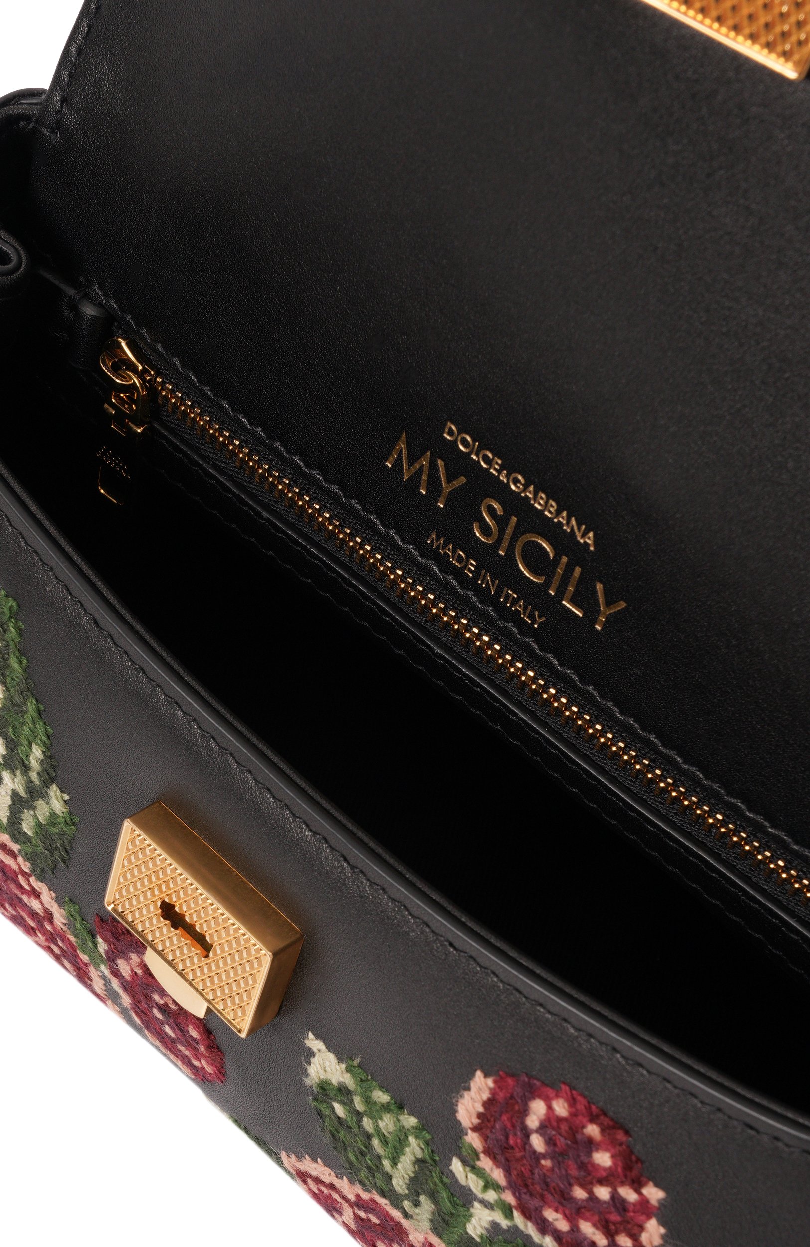 Сумка my sicily mini DOLCE & GABBANA черного цвета по цене 478000 руб., арт. BB7864/B3T63, фото 5 Сумка my sicily mini DOLCE & GABBANA, арт. BB7864/B3T63, фото 5