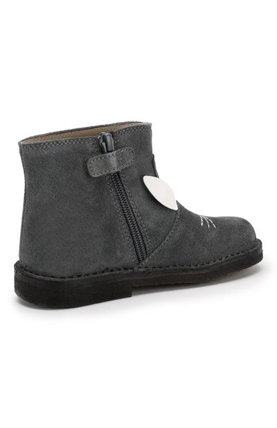 Замшевые ботинки IL GUFO серого цвета по цене 13650 руб., арт. G310/VEL0UR/27-30, фото 3 Замшевые ботинки IL GUFO, арт. G310/VEL0UR/27-30, фото 3