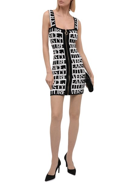 Платье из вискозы VERSACE JEANS COUTURE, арт. 71HA0824-71DPM24 FIL. JACQUARD L0G0/CM03N, фото 2