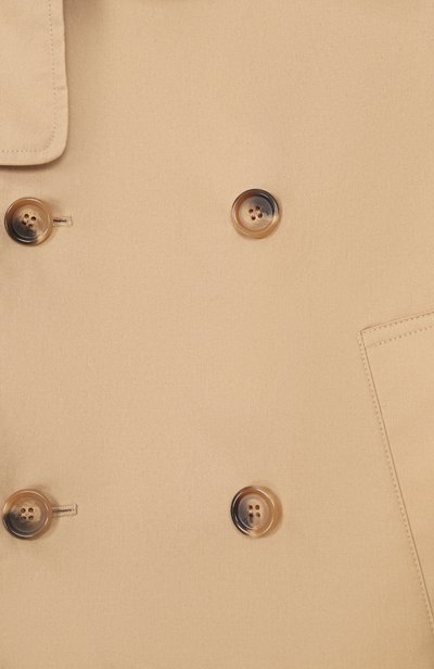 Хлопковый тренч BURBERRY бежевого цвета по цене 89950 руб., арт. 8126123, фото 3 Хлопковый тренч BURBERRY, арт. 8126123, фото 3