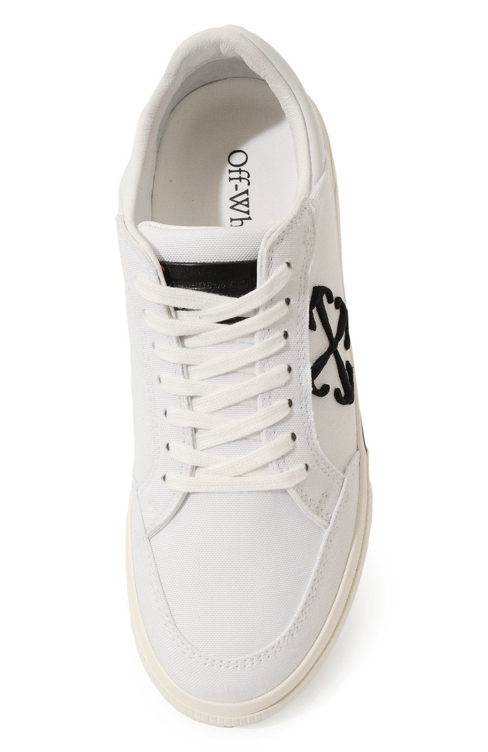 Текстильные кеды new low vulcanized OFF-WHITE, арт. 0MIA293S24FAB001, фото 4