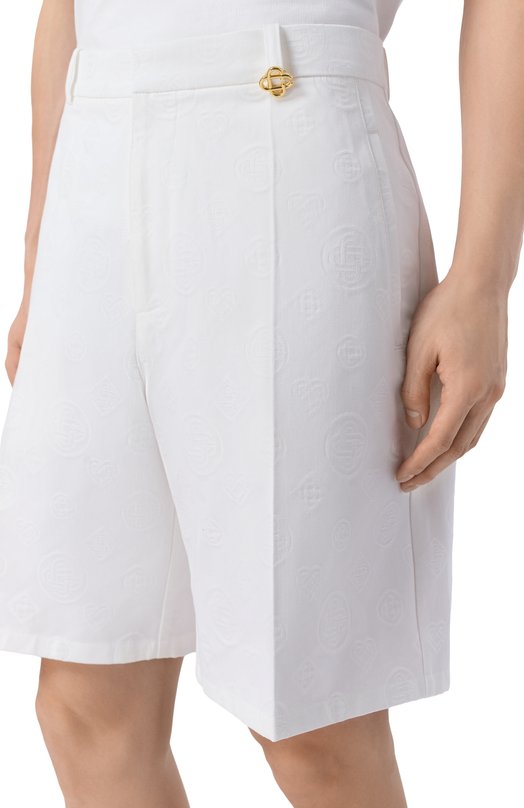 Хлопковые шорты Casablanca M-SP26-TR-380-01 Белый  M-SP26-TR-380-01 Фото 5