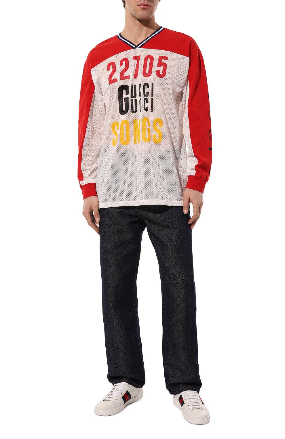 Хлопковый лонгслив GUCCI, арт. 677424 XJDXP, фото 2