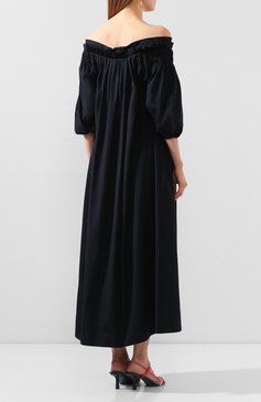 Хлопковое платье GABRIELA HEARST, арт. 220446/T030/40/DARK NAVY, фото 4