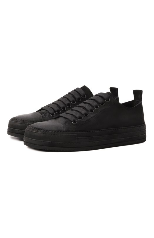 Замшевые кеды Nono Ann Demeulemeester B0012569/LT182 Чёрный B0012569/LT182
