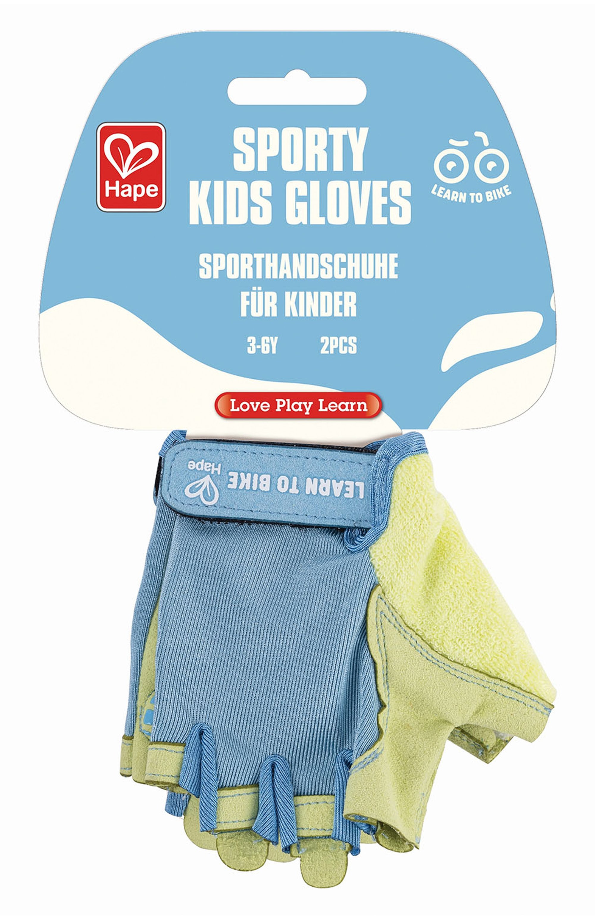 Перчатки спортивные HAPE голубого цвета по цене 3230 руб., арт. E1094_HP, фото 1 Перчатки спортивные HAPE, арт. E1094_HP, фото 1