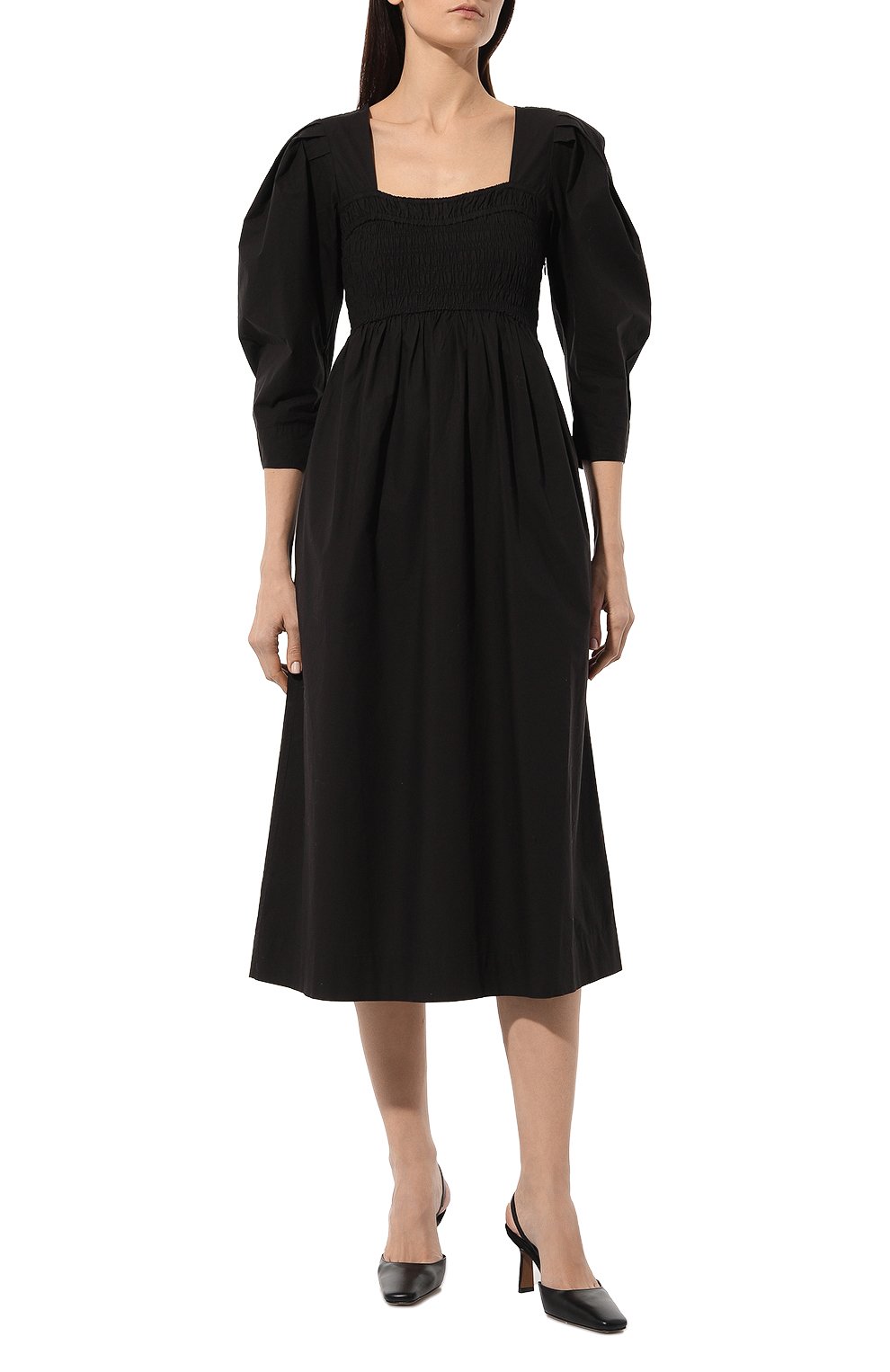 Хлопковое платье GANNI, арт. F8697, фото 3