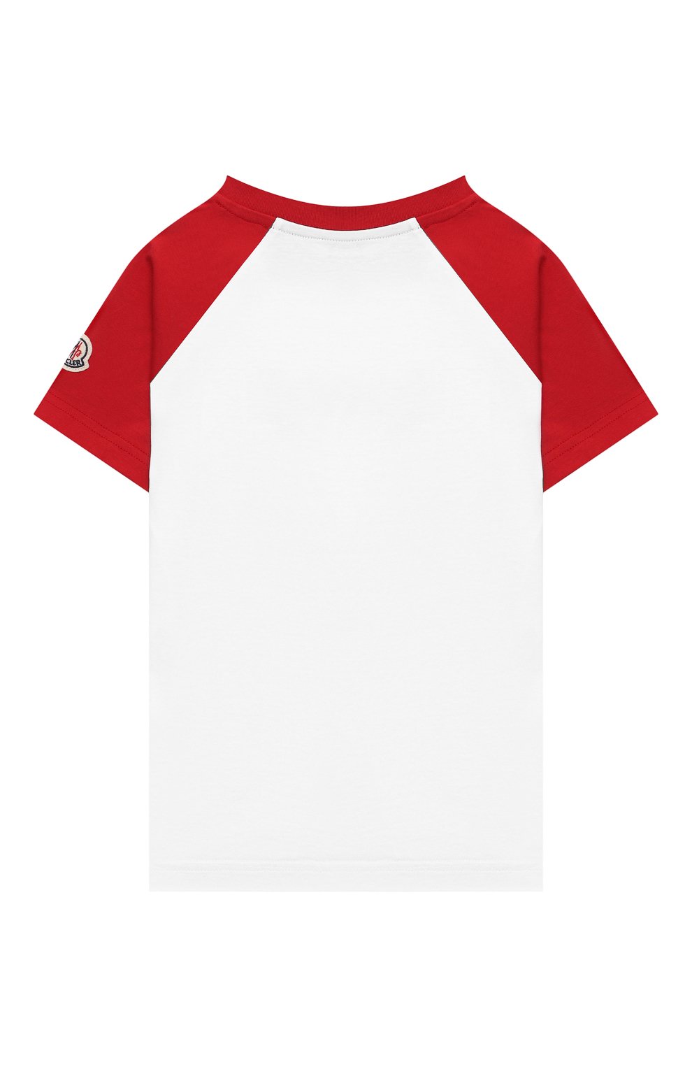 Комплект из футболки и шорт MONCLER красного цвета по цене 21800 руб., арт. G1-954-8M747-20-83907/8-10A, фото 3 Комплект из футболки и шорт MONCLER, арт. G1-954-8M747-20-83907/8-10A, фото 3