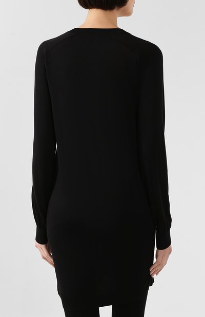 Пуловер из смеси шелка и хлопка VERSACE черного цвета по цене 127000 руб., арт. A85515/A233111, фото 4 Пуловер из смеси шелка и хлопка VERSACE, арт. A85515/A233111, фото 4