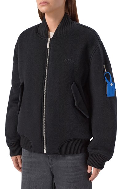 Кашемировый бомбер OFF-WHITE, арт. 0WEH031F25FAB001, фото 3