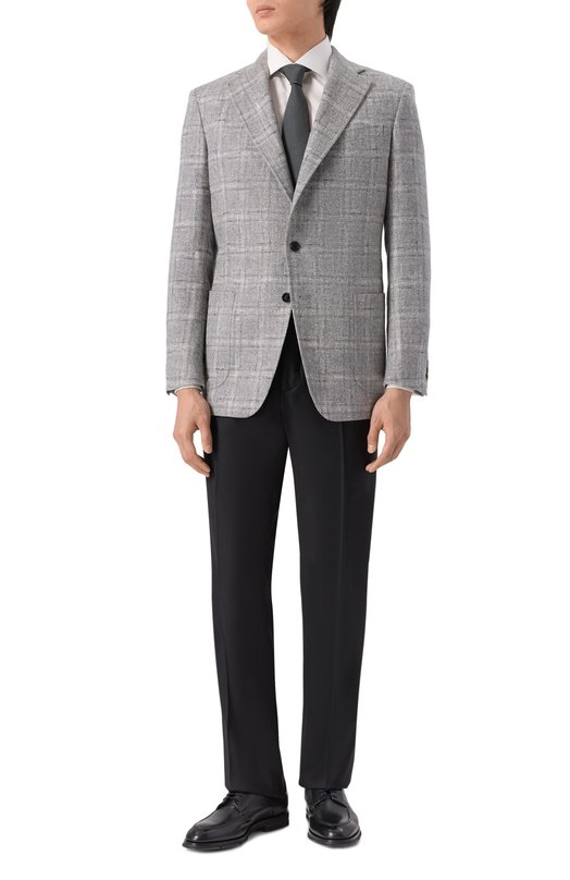 Шерстяной пиджак Zilli P2T00AM093043001Q Серый  P2T00AM093043001Q Фото 3