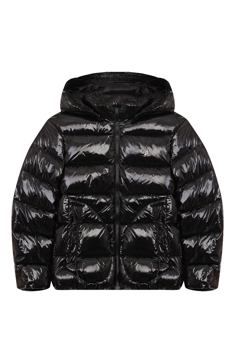 Пуховик HERNO черного цвета по цене 45400 руб., арт. PI000011X/12220Z/10A-14A, фото 1 Пуховик HERNO, арт. PI000011X/12220Z/10A-14A, фото 1