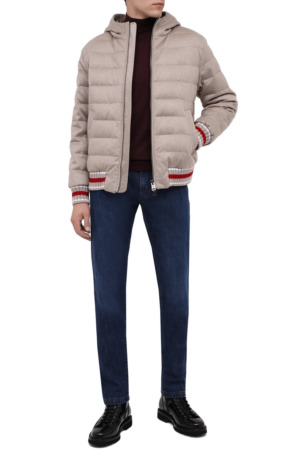 Пуховый бомбер KIRED бежевого цвета по цене 183500 руб., арт. WK2BW6818005000, фото 2 Пуховый бомбер KIRED, арт. WK2BW6818005000, фото 2