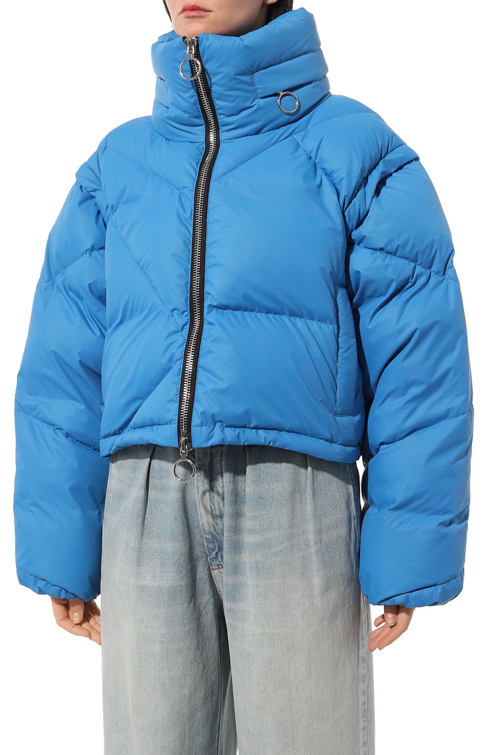 Пуховик ERMA голубого цвета по цене 50820 руб., арт. FW0617, фото 3 Пуховик ERMA, арт. FW0617, фото 3