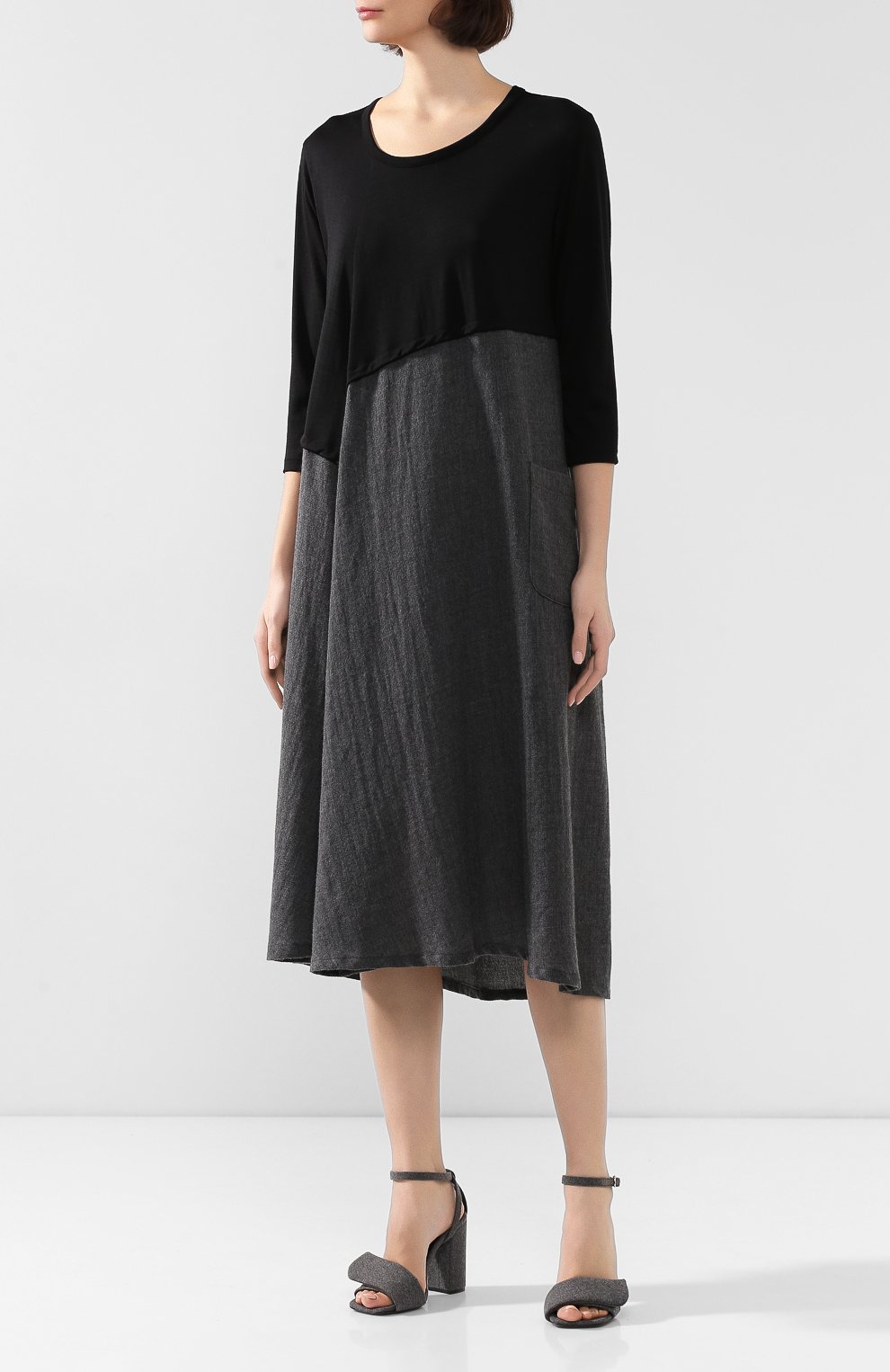 Шерстяное платье YOHJI YAMAMOTO, арт. YJ-D07-126, фото 3