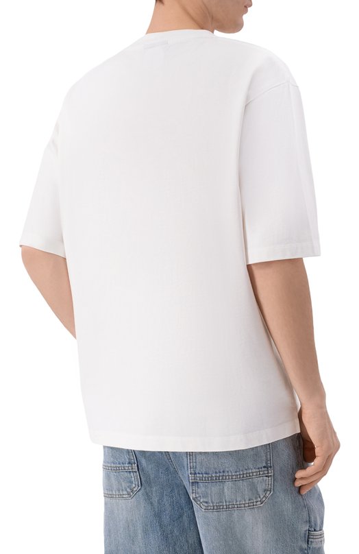 Хлопковая футболка Dsquared2 S74GD1547/D20106 Белый  S74GD1547/D20106 Фото 4