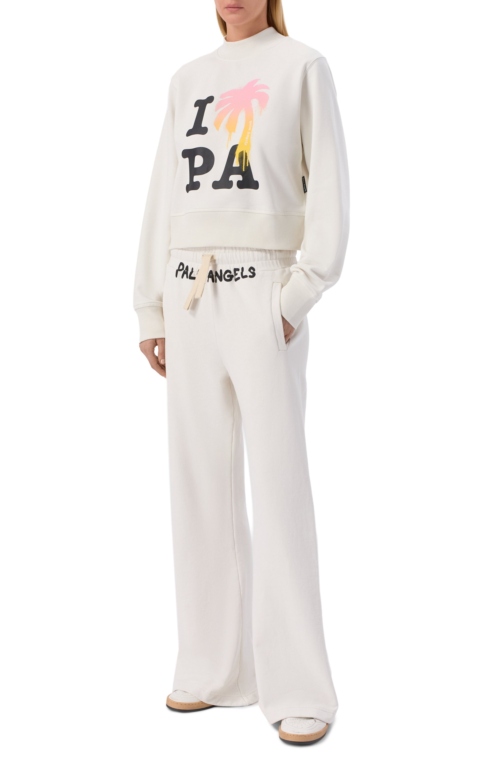 Хлопковый свитшот PALM ANGELS, арт. PWBA016S26FLE003, фото 2