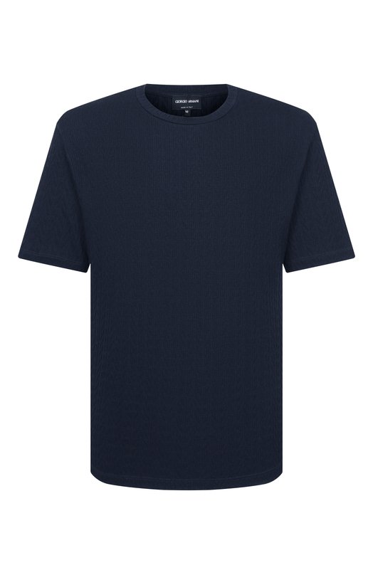 Футболка из вискозы и кашемира Giorgio Armani GM003152/AF24799 Синий GM003152/AF24799